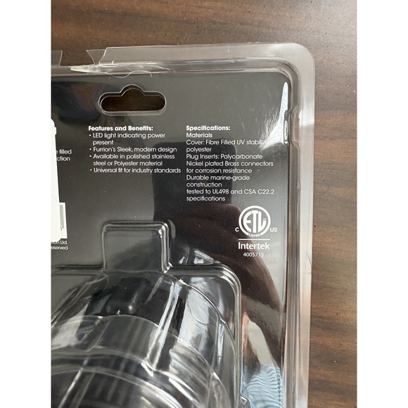 Furrion Powersmart Inlet 50 Amp 125V/250V Square RV Marine Stainless Plate New - Picture 5 of 5